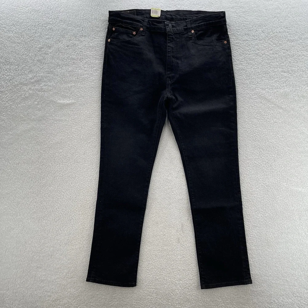 Levis Flex 511 Jeans Men 38x32 Black Slim Dark Wash Stretch Denim Preppy Grunge